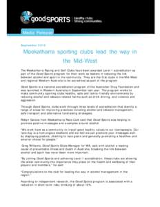 Microsoft Word - COMPLETE Meekatharra Golf and Racing Clubs_Good Sports Media release_September 2013