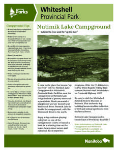 Falcon Lake Beach Campground Whiteshell s  Campground Tips