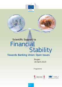 Scientific Support to  Financial Stability  Towards Banking Union: Open Issues
