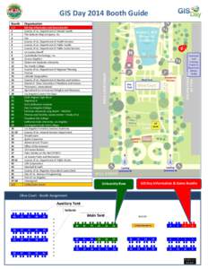 GIS Day 2014 Booth Guide Booth Organization  1-2