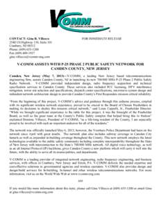 Microsoft Word - V-COMM - Camden County Radio Network Press Release[removed]doc