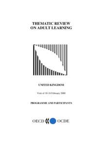 Department for Education and Skills / Higher education in the United Kingdom / NIACE / Department for Education / Informal learning / Lifelong learning / E-learning / Learndirect / Distance education / Education / Learning / Education in England