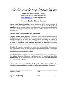 We the People Legal Foundation 200 Harrison Street · Oakland, CAphone: ( ·