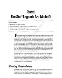Chapter 1  AL The Stuff Legends Are Made Of  Introducing the guest of honor