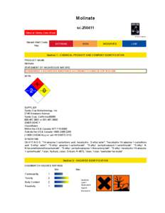 Molinate sc[removed]Material Safety Data Sheet