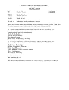 [removed]Board Packet Document #18a - Board of Trustees - Ohlone College