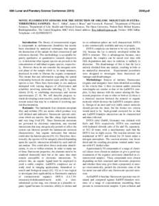 Molecular biology / DOTA / Macrocycles / Lanthanide / Chemistry / Spectroscopy / Fluorescence