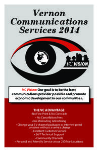 Vernon Communications Services 2014