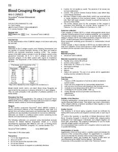 Transfusion medicine / Immune system / Hematology / Immunologic tests / Glycoproteins / Coombs test / Potentiator / Cross-matching / Antibody / Biology / Anatomy / Medicine