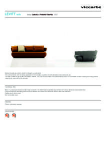 LEVITT sofa  design Ludovica + Roberto Palomba 2007 Special moulds are used to obtain the elegant curved backs. The Levitt armchair, with its striking appearance from all sides, is perfect for both domestic and commercia