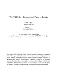 Theoretical computer science / Software engineering / Constraint programming / Computing / Formal methods / Logic in computer science / Electronic design automation / NP-complete problems / Satisfiability modulo theories / Solver / SMT / Constraint satisfaction problem