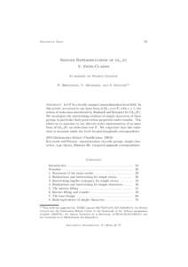 23  Documenta Math. Smooth Representations of GLm (D) V: Endo-Classes
