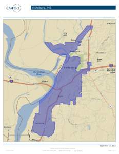 Vicksburg, MS  September 12, 2012 ©2012 Esri  Made with Esri Business Analyst