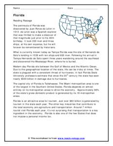 Florida / Hernando de Soto / Miami / Maritime history of Florida / Hernando County /  Florida / Geography of Florida / Geography of the United States / Southern United States