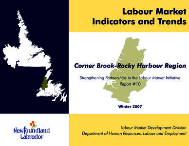 Labour Market Indicators and Trends Corner Brook-Rocky Harbour Region Strengthening Partnerships in the Labour Market Initiative
