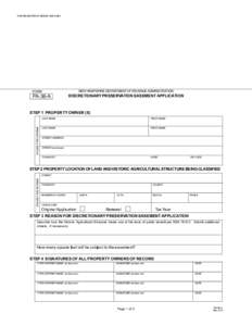 FOR REGISTER OF DEEDS USE ONLY  NEW HAMPSHIRE DEPARTMENT OF REVENUE ADMINISTRATION FORM