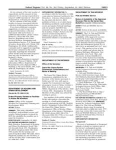 Federal Register / Vol. 68, No[removed]Friday, September 19, [removed]Notices (5) An estimate of the total number of respondents and the amount of time estimated for an average respondent to respond: 5,000 responses at 1 ho