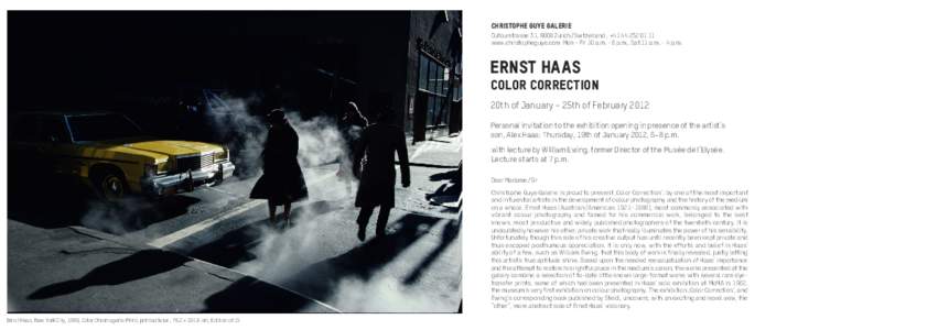 Visual arts / Photography / Ernst Haas / Chromogenic color print