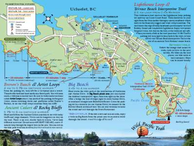 Lighthouse Loop &  Map copyright Schramm Design - do not reproduce Ucluelet, BC