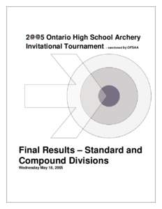 2 5 Ontario High School Archery Invitational Tournament by OFSAA – sanctioned