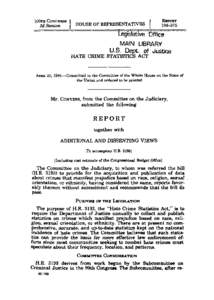 Abuse / Crimes / Hate Crime Statistics Act / 110th United States Congress / LGBT rights in the United States / Uniform Crime Reports / Anti-Defamation League / Violence against LGBT people / Matthew Shepard and James Byrd /  Jr. Hate Crimes Prevention Act / Gender / LGBT / Hate crime