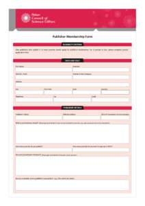 Publisher Membership Application Form.cdr