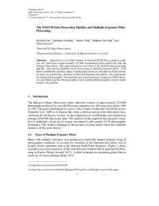 **Volume Title** ASP Conference Series, Vol. **Volume Number** **Author** c **Copyright Year** Astronomical Society of the Pacific °