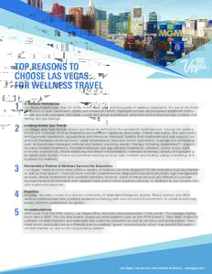 TOP REASONS TO CHOOSE LAS VEGAS FOR WELLNESS TRAVEL 1  A Wellness Marketplace