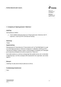 Politisk dokument uden resume Sagsnummer ThecaSagMovitBestyrelsen 12. september 2013