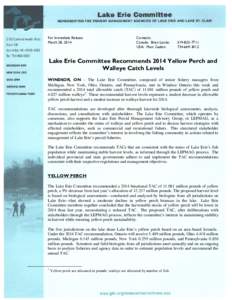 For Immediate Release March 28, 2014 Contacts: Canada: Brian Locke: USA: Marc Gaden: