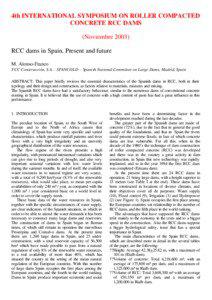 4th INTERNATIONAL SYMPOSIUM ON ROLLER COMPACTED CONCRETE RCC DAMS (Noviembre 2003)