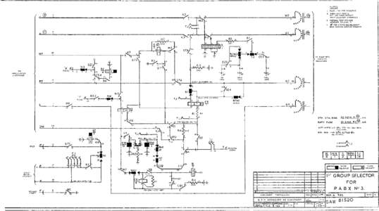 SAW1st Group Selector for PABX No 3