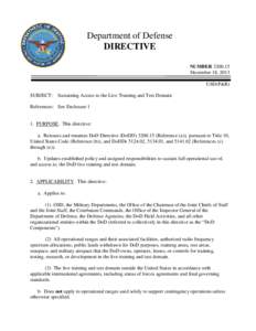 DoD Directive[removed], December 18, 2013