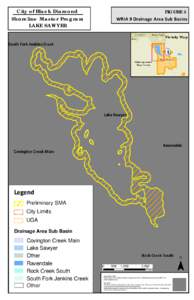 City of Black Diamond Shoreline Master Program LAKE SAWYER FIGURE 5 WRIA 9 Drainage Area Sub Basins