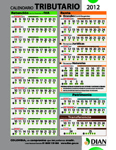 Calendario Tributario  2012gmf