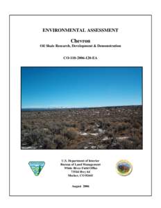 Petroleum production / Synthetic fuels / Shale oil extraction / Chevron Corporation / Piceance Basin / Shale oil / Bureau of Land Management / Oil sands / Hydraulic fracturing / Petroleum / Oil shale / Energy