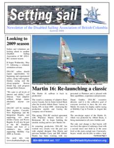 Disabled Sailing Association of British Columbia / Regatta / Sailing