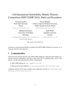 Theoretical computer science / Logic in computer science / NP-complete problems / Electronic design automation / Formal methods / Constraint programming / Satisfiability modulo theories / Solver / Benchmark / Unsatisfiable core / Lis