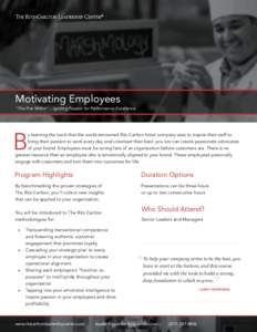 Motivating Employees  “The Fire Within” – Igniting Passion for Performance Excellence B