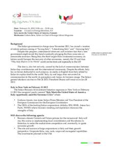 Enel / Economy of Italy / Banca Intesa / Italy / Europe / Political geography