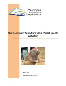 Thurston County Agricultural Land Pocket Gopher Evaluation