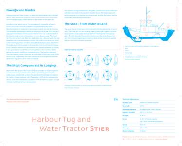 The captain’s living and bedroom, the galley, a washroom with a toilet and a shower room were to be found in the pilot house. The engine operator Harbour tugs don’t have it easy – in what are nearly always very con