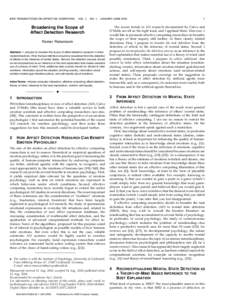 Cognitive science / Feeling / Mental processes / Communication / Limbic system / Affect / Facial expression / Cognition / Klaus Scherer / Mind / Emotion / Ethology