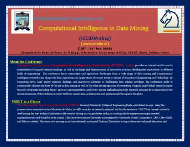 International Conference On  Computational Intelligence in Data Mining (ICCIDM-2k14) [www.iccidm.in]