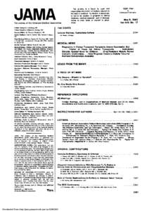 Editor: George D. Lundberg, MD Editor Emeritus: William R. Barclay, MD Deputy Editor: M. Thérèse Southgate, MD Senior Editors: John D. Archer, MD, Harriet S. Meyer, MD Contributing Editors: Charles B. Clayman, MD, Ashe