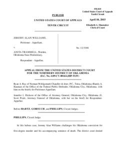 PUBLISH  FILED United States Court of Appeals Tenth Circuit