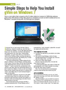 Admin  How To Simple Steps to Help You Install gVim on Windows 7