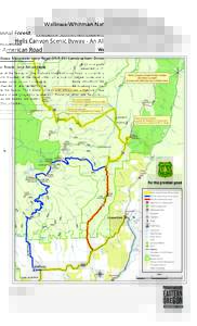 Wallowa‐Whitman Na onal Forest Hells Canyon Scenic Byway ‐ An All‐American Road Wallowa Mountain Loop Road (FSR 39) ConstrucƟon, Detour Route, and AƩracƟons A 13‐mile por on of the Byway, on the Wallowa Mounta
