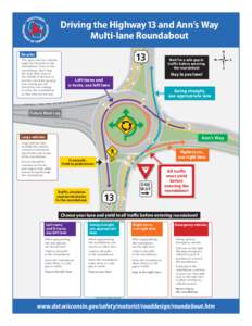 Driving the Highway 13 and Ann’s Way Multi-lane Roundabout