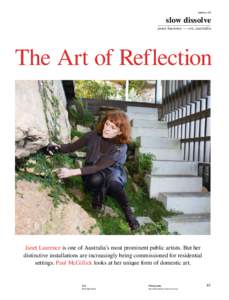 habitus 06  slow dissolve janet laurence — NSW, australia  The Art of Reflection